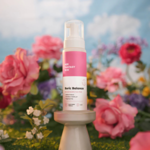 Boric Balance Yoni Foam Wash - Naturally Safe, pH-Balancing, Gentle Cleansing Formula for Daily Care, Odor Control, and Feminine Hygiene